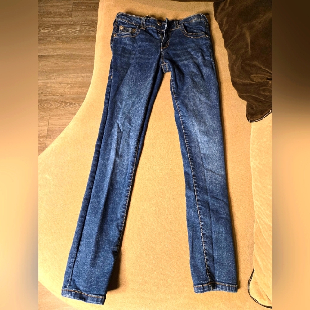 Girl's True Religion Blue Jeans